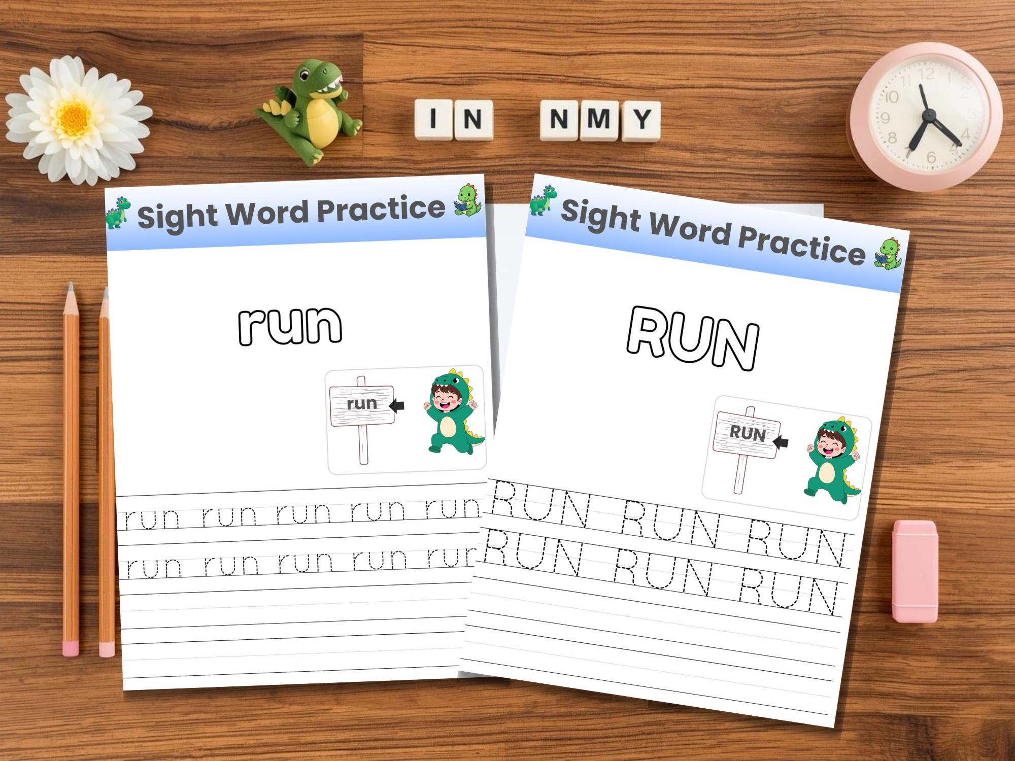 My Dinosaur Sight Word Book, Preschool Reading Worksheets PDF, Learn to ...