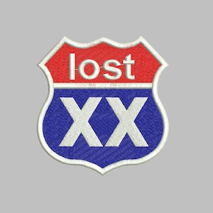 Lost XX Interstate Patch | Pop Punk Embroidered Badge, Music Fan Apparel