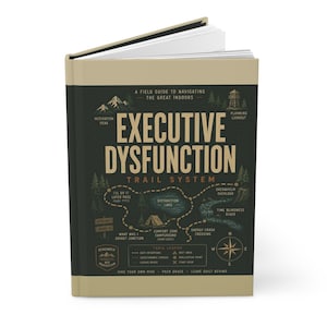 Executive Dysfunction Trail System Hardcover Journal | Funny Mental Health Map image 3