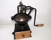 Antique French Coffee Mill, Peugeot Freres Coffee Mill, Coffee Grinder, Coffee Mill, Cast Iron Coffee Mill, Bistro Coffee Mill, Model A2