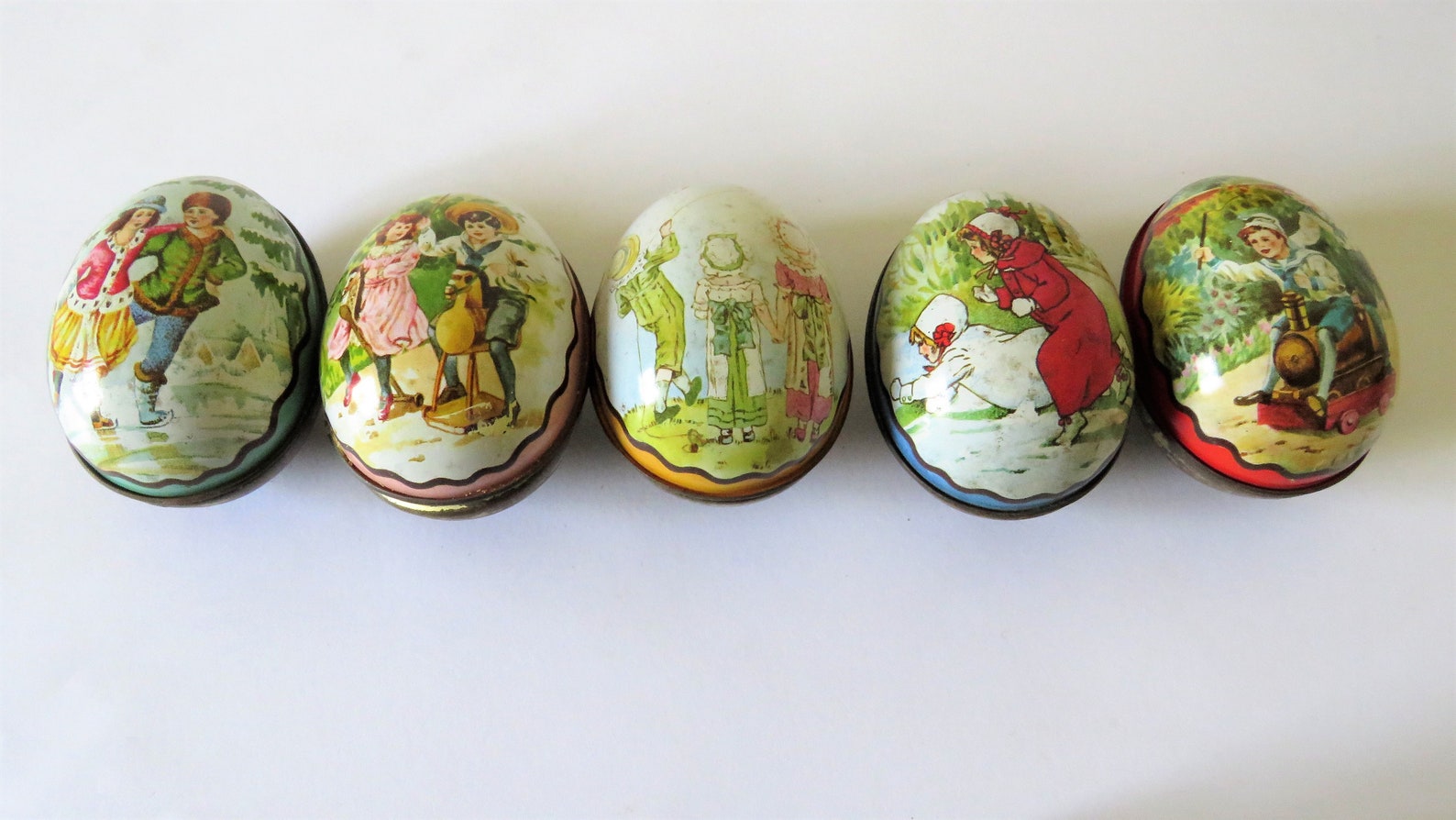 Vintage Swiss Tin Eggs Vintage Tin Eggs Vintage Tin Eggs Etsy