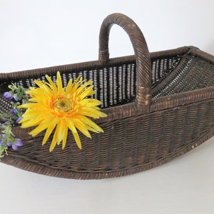 Rare Antique French Basket, French Collecting Basket, Rare Antique French Basket