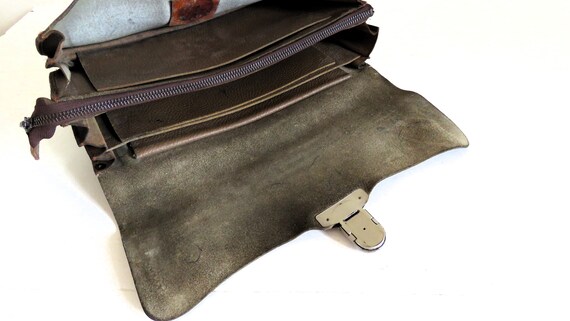 Vintage French La Poste Bag, Leather La Poste Bag… - image 4