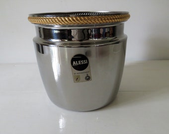 Alessi Vintage Mercurio Champagne Ice Bucket, Alessi Ice Bucket, Vintage Champage Bucket