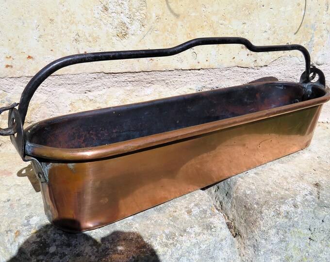 Antique French Copper Fish Kettle French Copper Planter Etsy