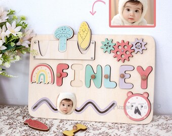 Immagine personalizzata - Puzzle con nome personalizzato - Giocattolo in legno - Regalo per neonati - Regali di compleanno - Decorazioni per la cameretta