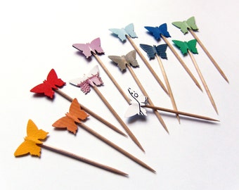 butterfly toothpicks etsy