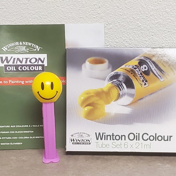 Winton Oil Colour Paint Tube Beginner Set of 6 21ml tubes + Guide Booklet, New Winsor & Newton, Made in England