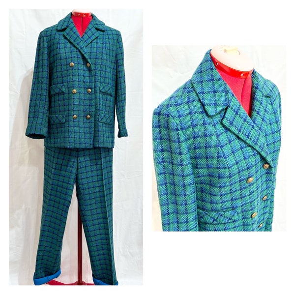 Vintage 1960s Wool Pant Suit