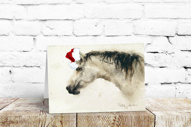Wild Horse Christmas Card Mustang Greeting Cards Equestrian Holiday