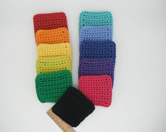 Crocheted Dish Scrubby - Grobes Scrubology-Garn, 4-Inch-Quadrat