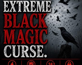 Black Magic Curse Same Day Casting Powerful Energy Work Banishing Protection Ritual Session Photo Proof Fast