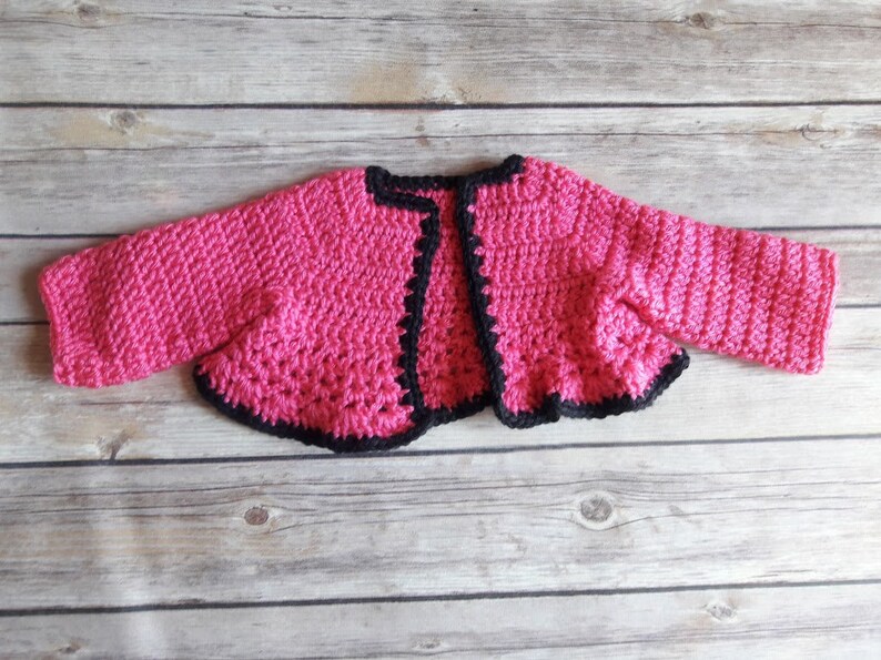 Hot Pink Shrug for Babies Etsy