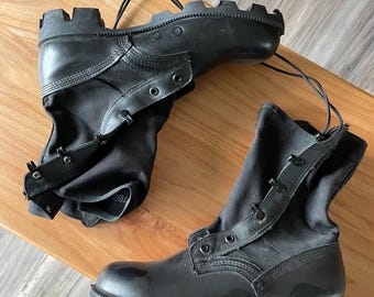 Botas militares Genuinew para selva, tamanho feminino 6,5 (largura) / masculino 5W, novas, impermeáveis e com proteção contra pregos.