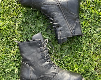 Sz 38 Browns Made in Italy Ankle Boots Side Zipper Excellent