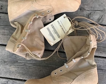Botas militares auténticas de combate para el desierto – Talla 8 R para hombre (talla 9.5 R para mujer) NUEVAS