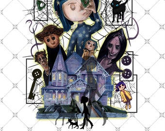 Coraline Png, Coraline Dreaming Png, Coraline Movie Png, Tim Burt0n Png, 0ver the garden wall Png