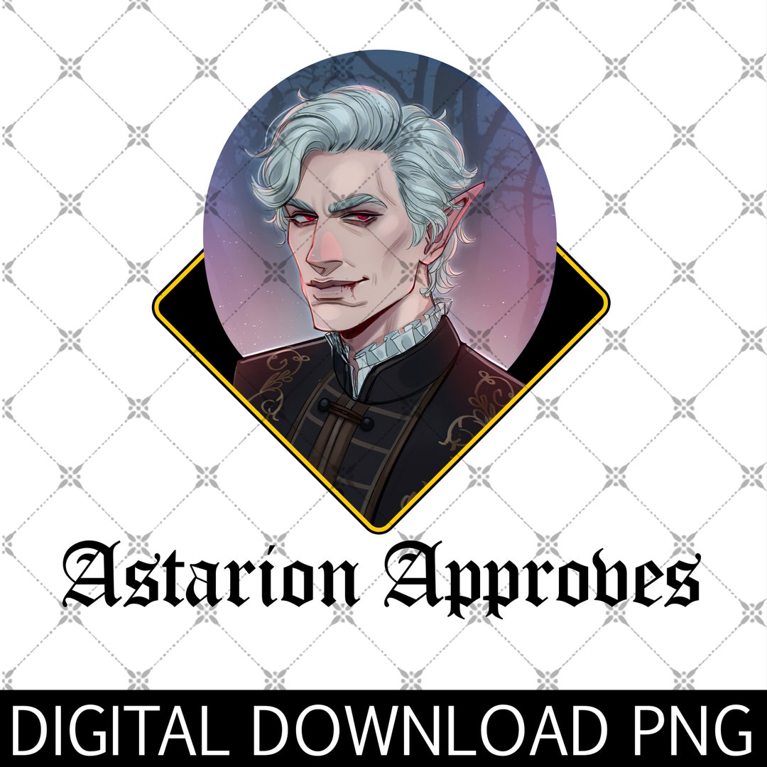Astarion Aprroves Png Baldurs Gate 3 Png Astarion High Elf - Etsy Australia