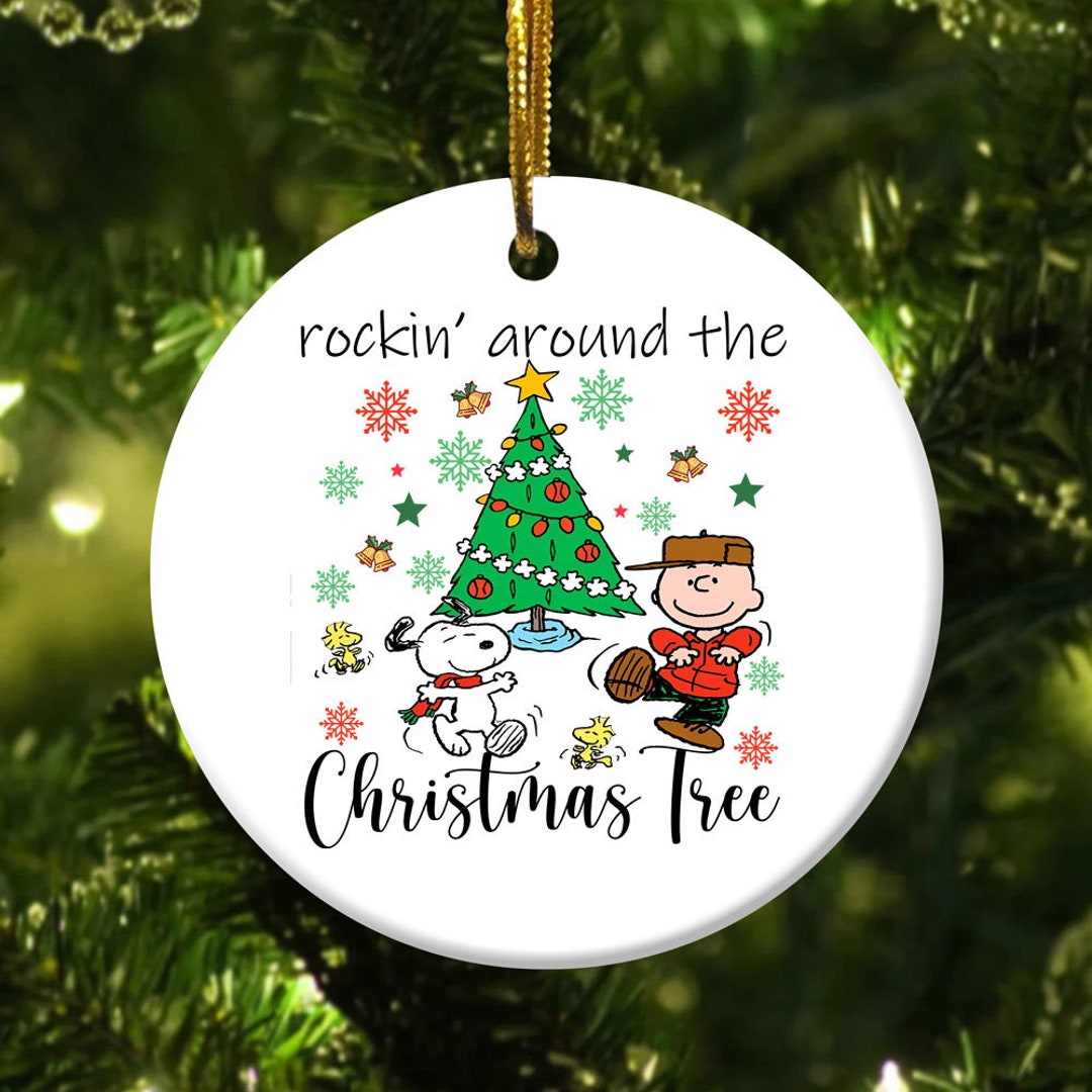 Rockin Around the Christmas Tree Peanuts SN00PY and Charlie Etsy