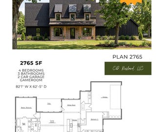 Casa de campo moderna de 256 metros cuadrados con 4 dormitorios y 3 baños.