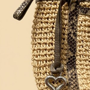 Vintage Brighton Woven Straw Purse image 7
