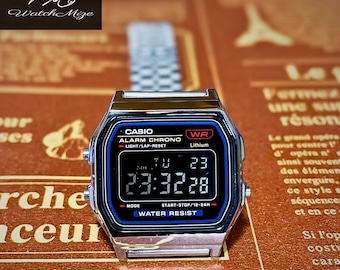 日本製ヴィンテージ カシオ アラームクロノ WR A159W リチウム液晶
