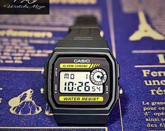 Casio F-94WA-9JH | Genuine LCD | MOD | LED Backlight Replacement | Silicon “Black” Strap | Crafted by Japanese Artisans.