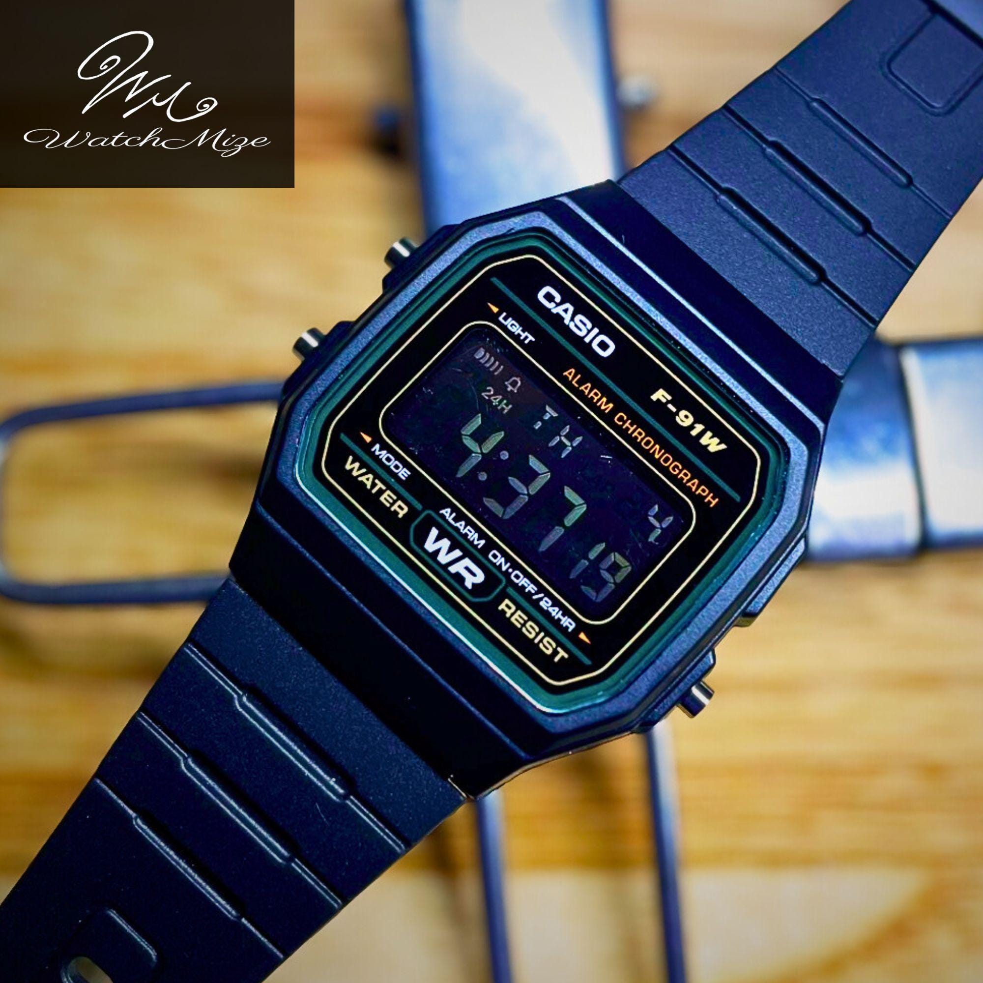 Custom Casio F-91W-3JH | Inverted LCD | MOD | LED Backlight Replacement ...