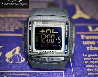 Multifunction Watch | Custom Casio DB36-1A | Inverted LCD | MOD | LED Backlight Replacement | Metal Strap | Crafted by Japanese Artisans.