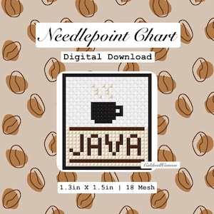 Java-teken | Borduurpatroon | Digitale download