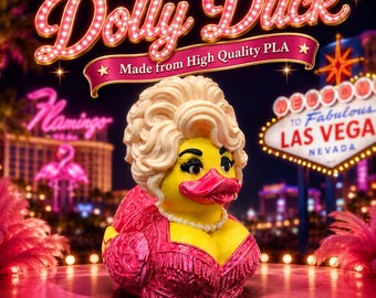 Mini Dolly Parton Duck | 3D Printed Dolly Duck | Country Music Dashboard Duck | Jeep Duck | Dolly Parton Gift