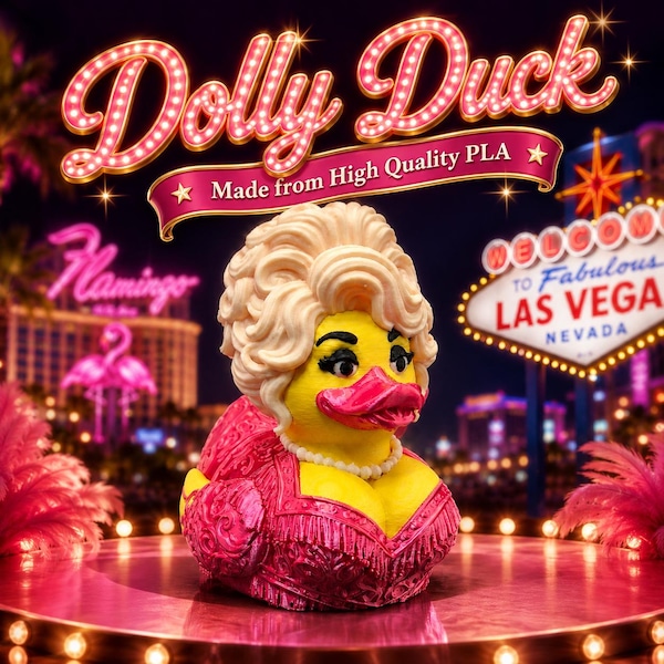 Mini Dolly Duck | 3D Printed Dolly Duck | Country Music Dashboard Duck | Jeep Duck