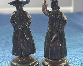 Yamato Yokohama  Japanese 950 Sterling Silver Salt And Pepper Shakers Couple