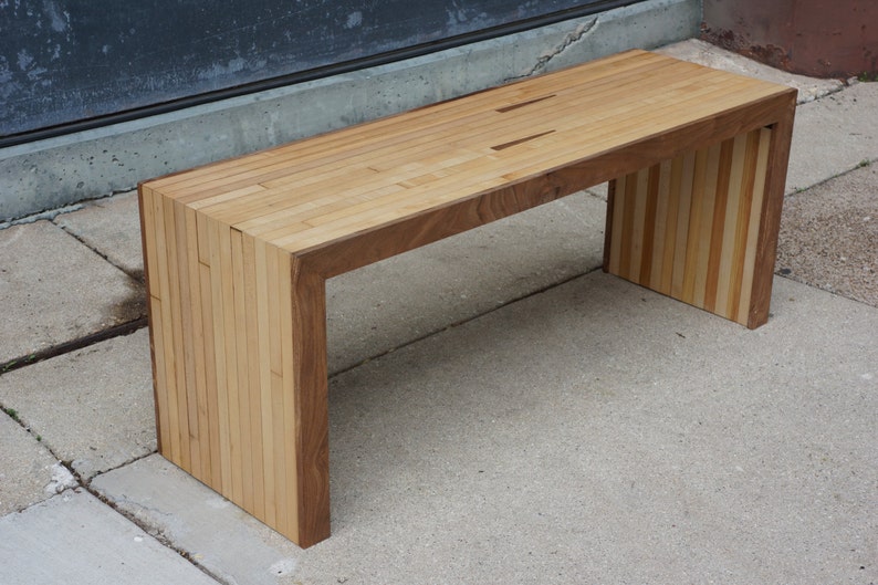 Reclaimed Bowling Lane Bench Etsy