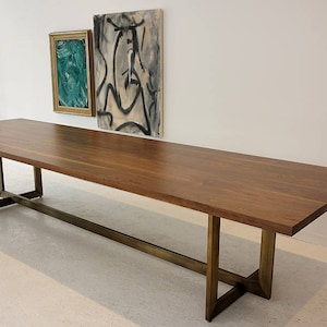 Mid-century Modern Dining Table | Walnut Soirée Table