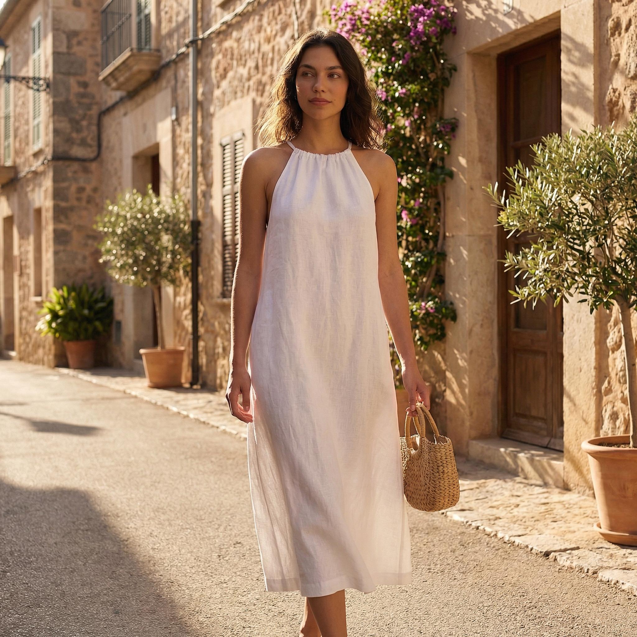 Linen Blend Dress - Etsy