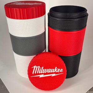 Milwaukee Stackers Organizer Set | Threaded Screw-Top Bins, Workshop Storage | Very Durable Design