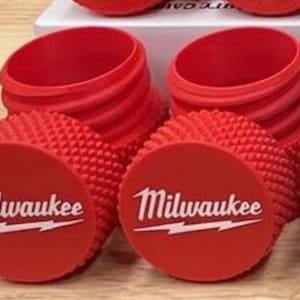 2 Pack Milwaukee Knurled Threaded Containers | 4" Workbench Storage Organizer | MANY COLORS |