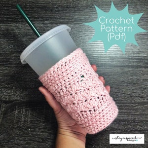 Cold Cup Cozy - Crochet PATTERN only