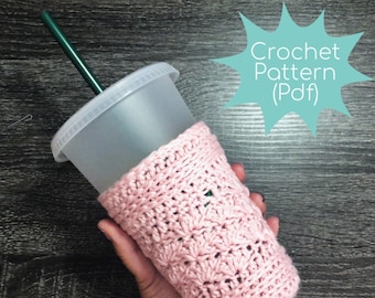 Cold Cup Cozy - Crochet PATTERN only