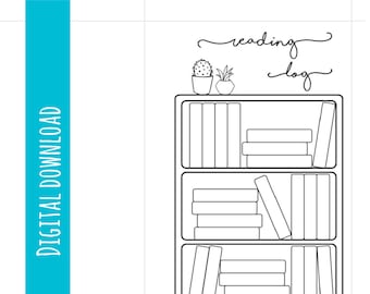 PRINTABLE - MINI Happy Planner Reading Log | Happy Planner Insert |Mini Happy Planner Insert | Book Tracker