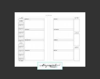 PRINTABLE - Mini Happy Planner | HP Mini - Undated Weekly Pages