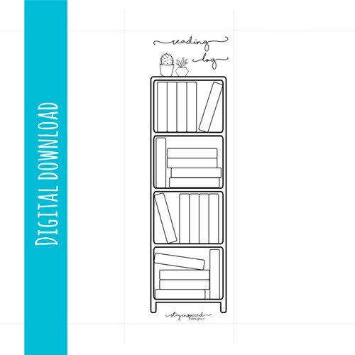 PRINTABLE CLASSIC Happy Planner Reading Log Happy Planner - Etsy