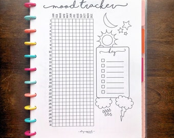 PRINTABLE - BIG Happy Planner Weight Loss Tracker | Happy Planner ...