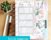 PRINTABLE - CLASSIC Happy Planner Reading Log | Happy Planner Insert | Skinny Classic Happy Planner Insert | Book Tracker