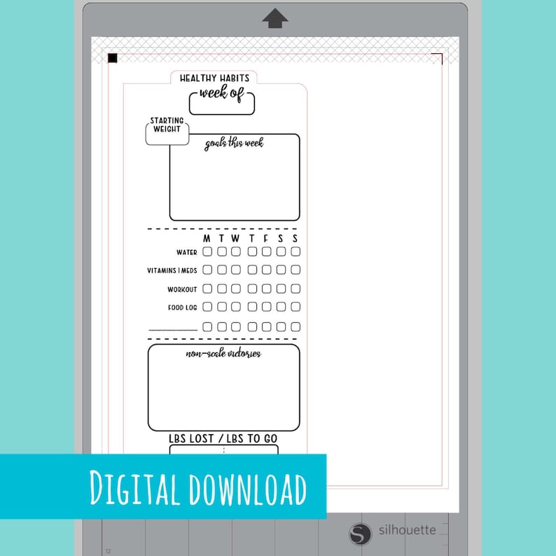 PRINTABLE - CLASSIC Happy Planner Healthy Habit Tracker | Classic Happy ...