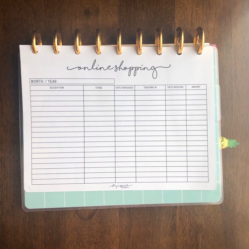 PRINTABLE CLASSIC Happy Planner Cycle Tracker Happy - Etsy