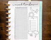 PRINTABLE CLASSIC Happy Planner Mood Tracker Happy Planner - Etsy