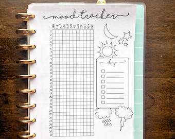 IMPRIMIBLE - CLÁSICO Happy Planner Mood Tracker / Happy Planner Insert / Classic Happy Planner Insert