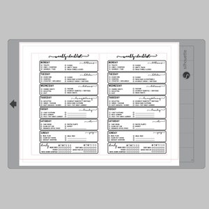 PRINTABLE - MINI Happy Planner Cleaning Checklist Planner Insert | Mini ...
